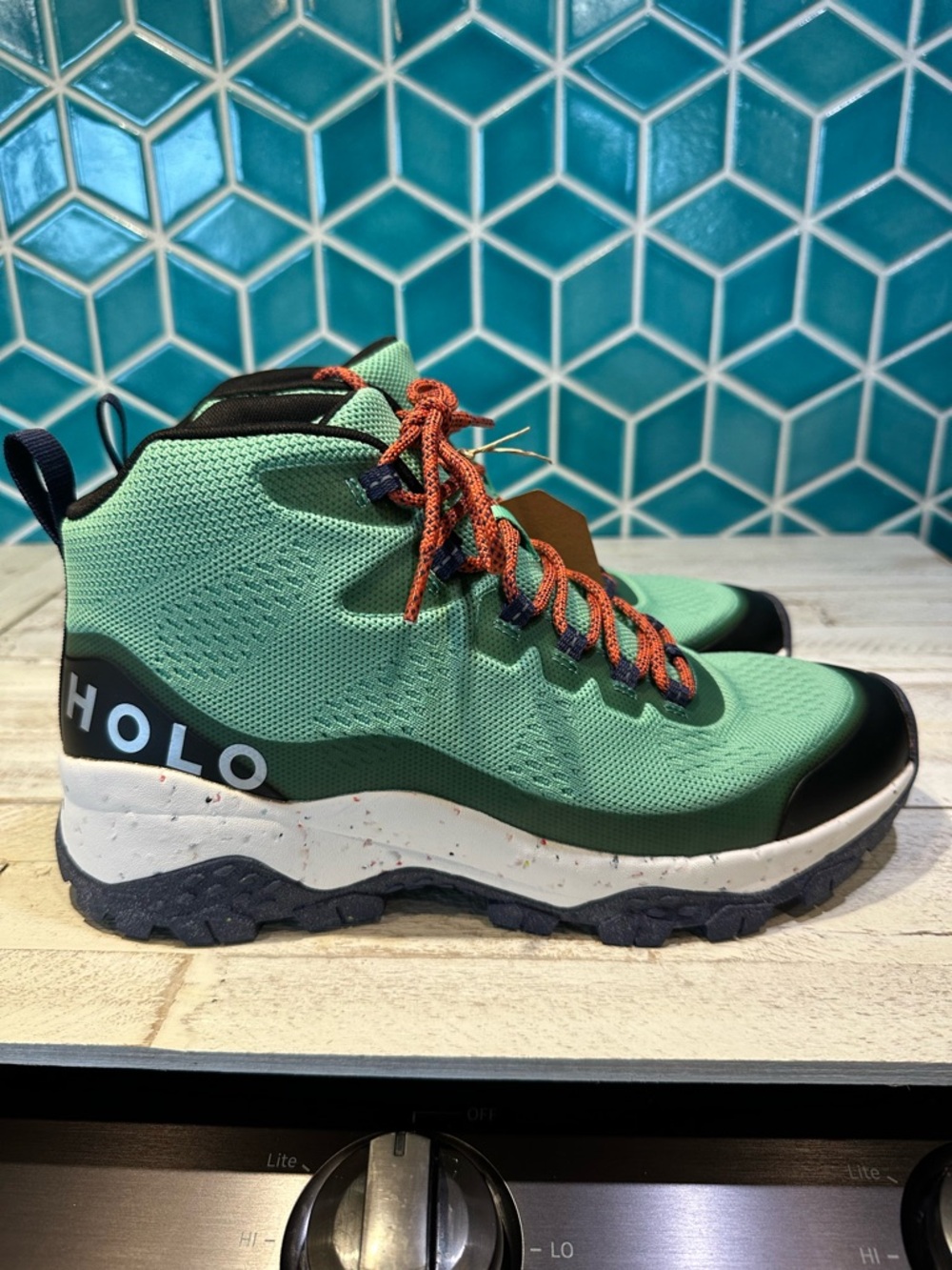 HOLO Mint Green Outdoor hiking boots-Men’s size 9.5